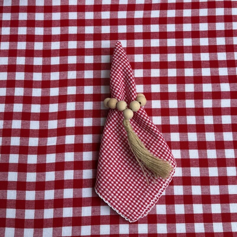 Servilletas Cuadros rojos petit