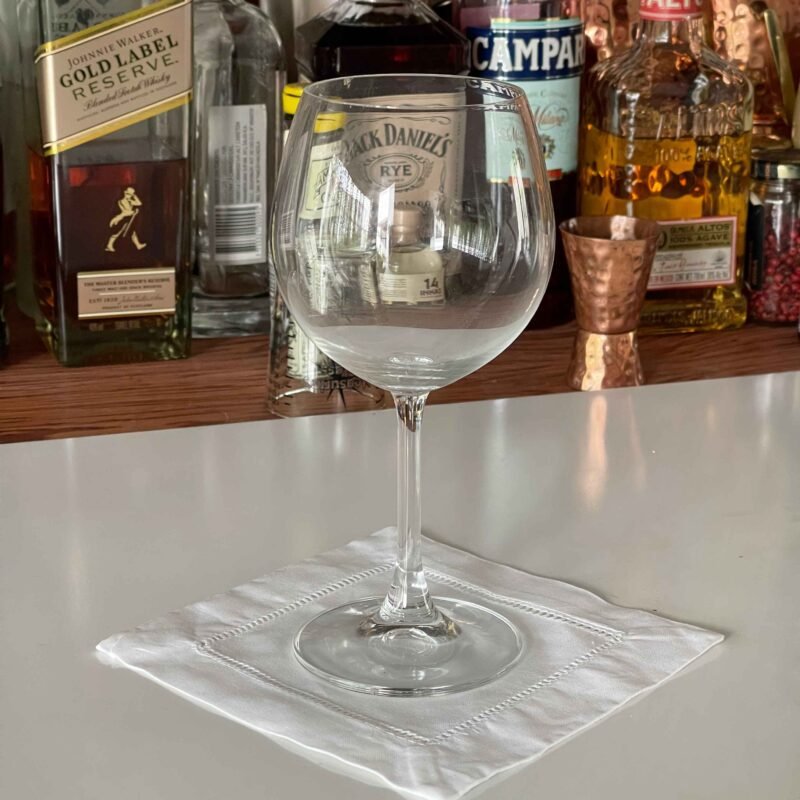 Set de 6 posavasos de lino blanco (Gift box)