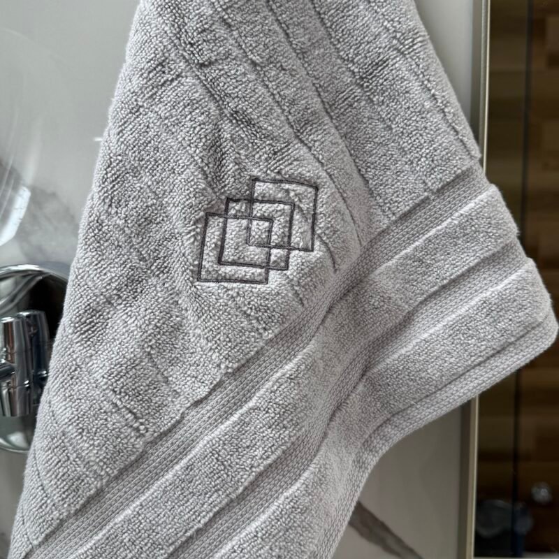 Toalla Rombos gris (manos)