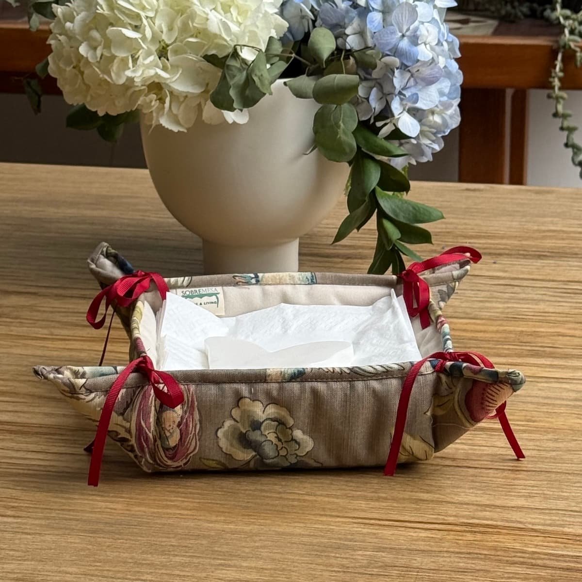 Panera & Servilletero Pajaritos Taupe