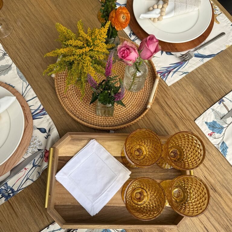 Bandeja de madera Hexagonal