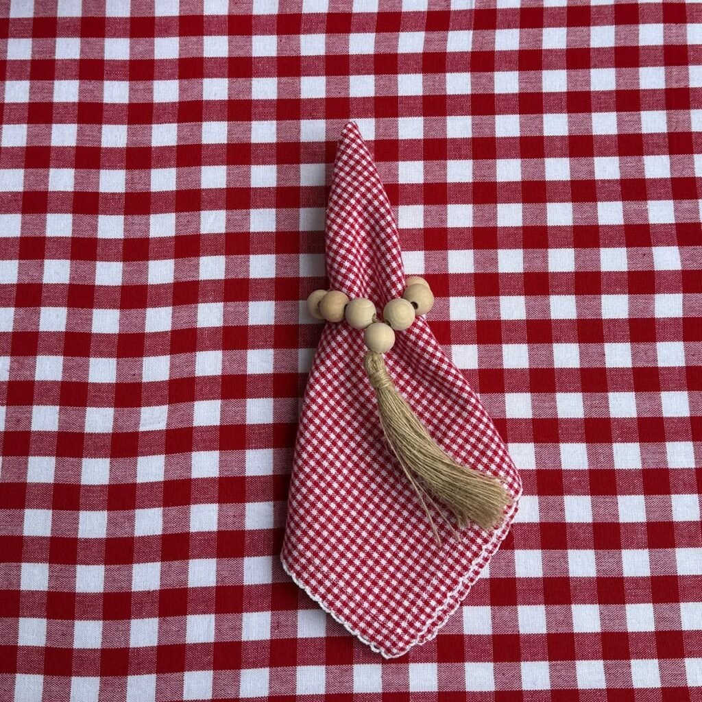 Servilletas Cuadros rojos petit