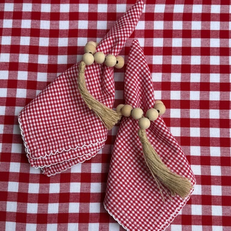 Servilletas Cuadros rojos petit