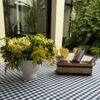 Mantel Picnic Cuadros chicos Azules - 100% Cotton