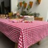 Mantel Picnic Cuadros Rojos chicos - 100% Cotton