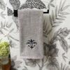 Toalla Firenze Gris Claro / Negro