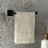 Toalla de manos avena / Fila de pajaros Beige
