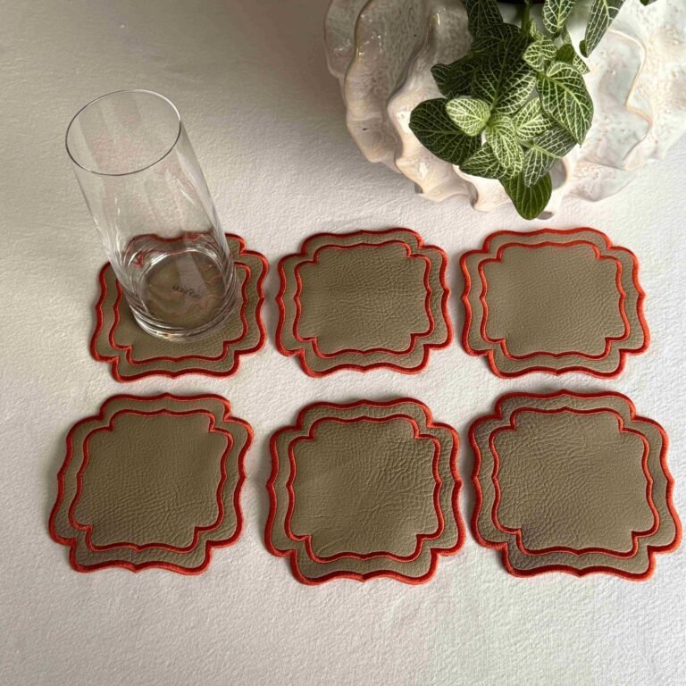 Set de 6 posavasos Verona Taupe (Gift box)