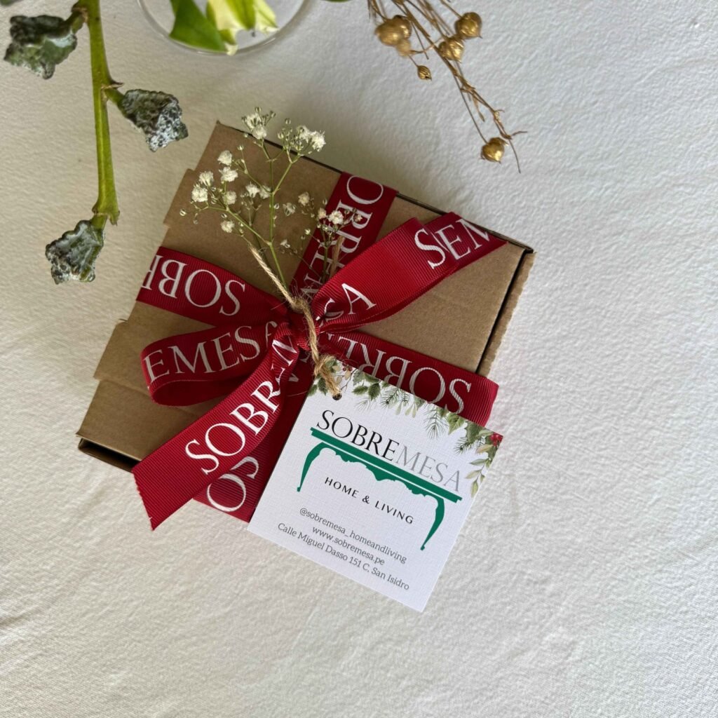 Set de 6 posavasos de lino blanco (Gift box)