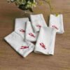 Pack de 6 Servilletas de Algodón “Lobster”