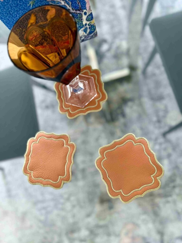 Set de 6 posavasos Verona Camel (Gift box)