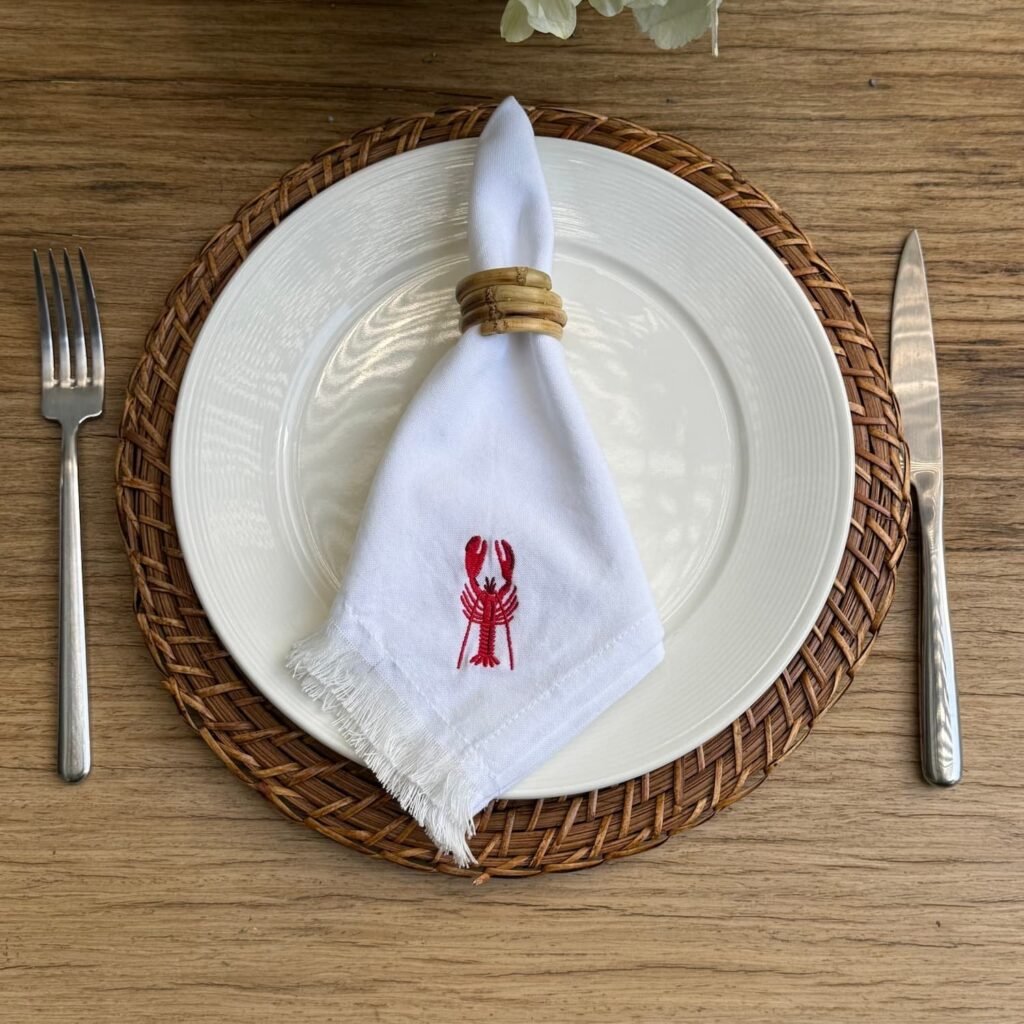 Servilleta Lobster Desflecada