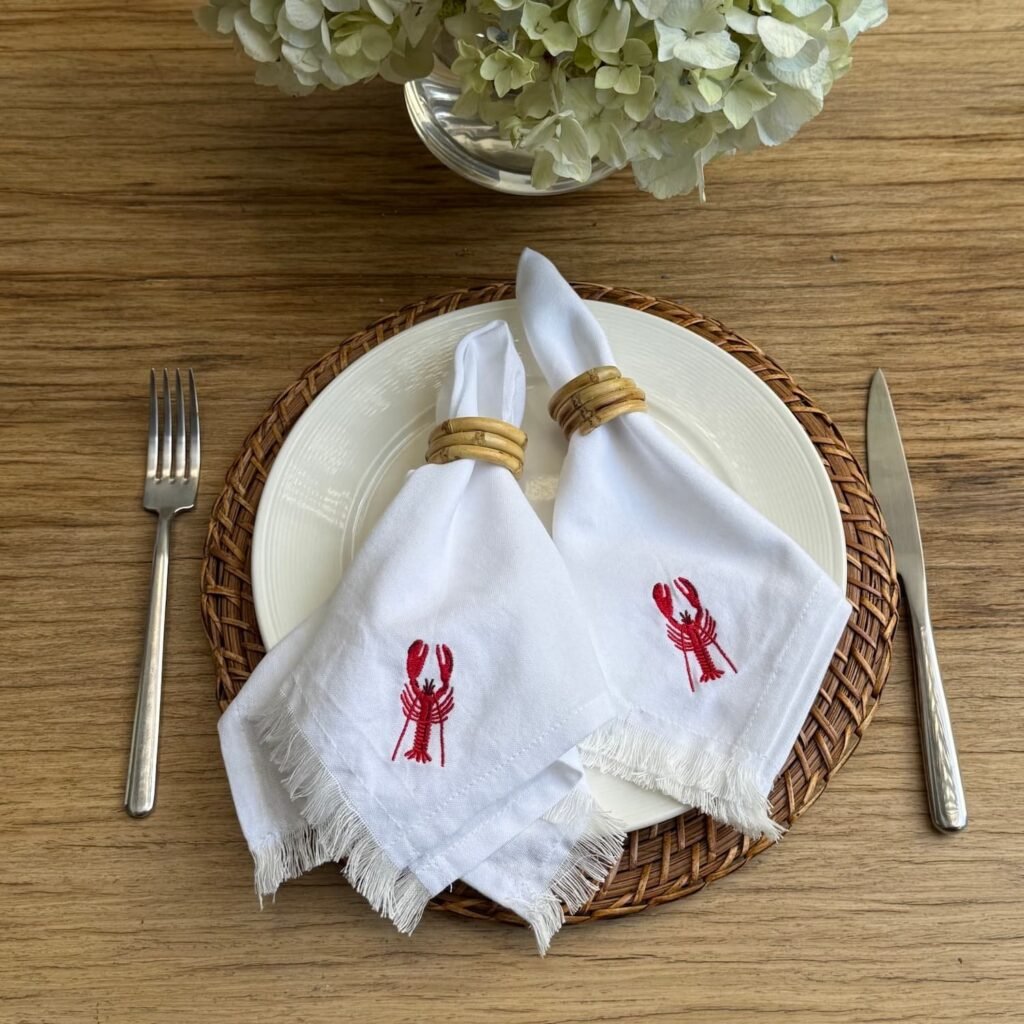 Servilleta Lobster Desflecada