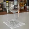 Posavaso blanco / Polka gris plata