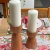Candelabros de madera