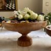 Fuente Pedestal de madera de 30cm de diámetro
