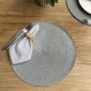 Individual de PVC - Gris Plata