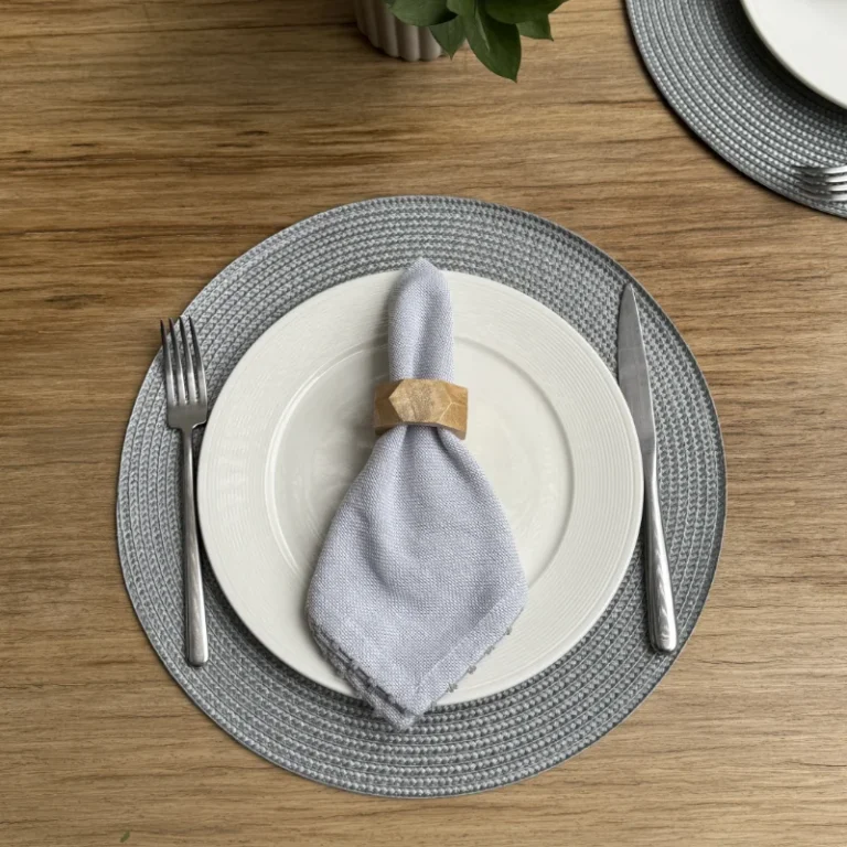 Individual de PVC - Gris Plata