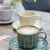 Taza y Plato de de café Absolute Verde - Set de 6