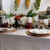 Mantel a Rayas Tostadas