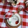Mantel Picnic Cuadros Rojos Grandes - 100% Cotton