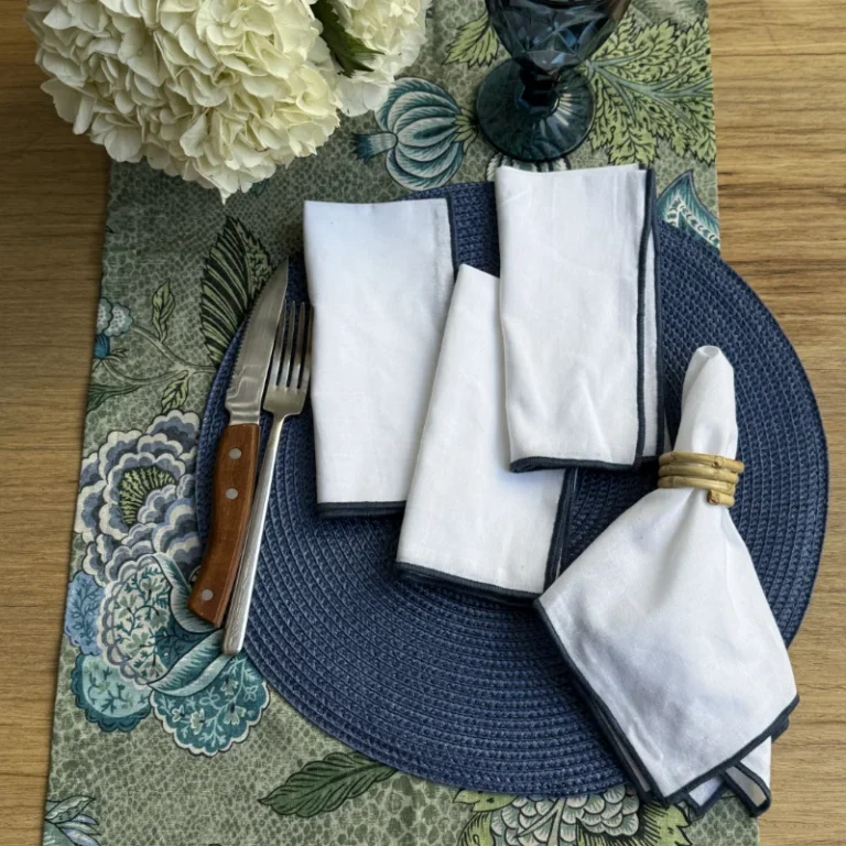 Servilleta de Algodón filo Azul
