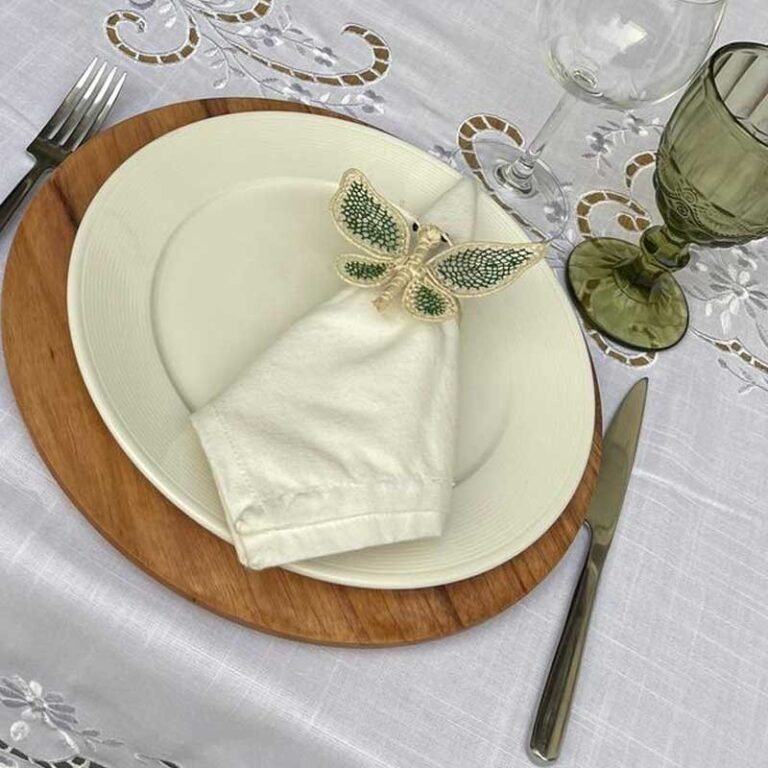 Servilleta blancas de algodón