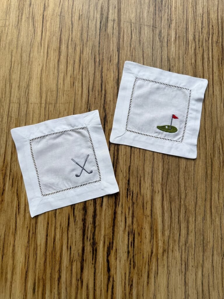 Posavasos blanco Golf (set x 6)