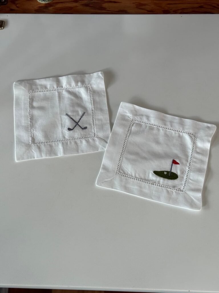 Posavasos blanco Golf (set x 6)