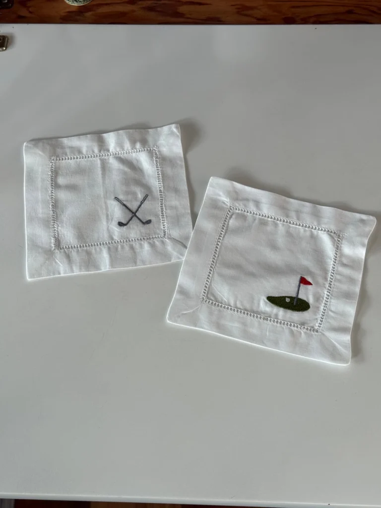 Posavasos blanco Golf (set x 6)