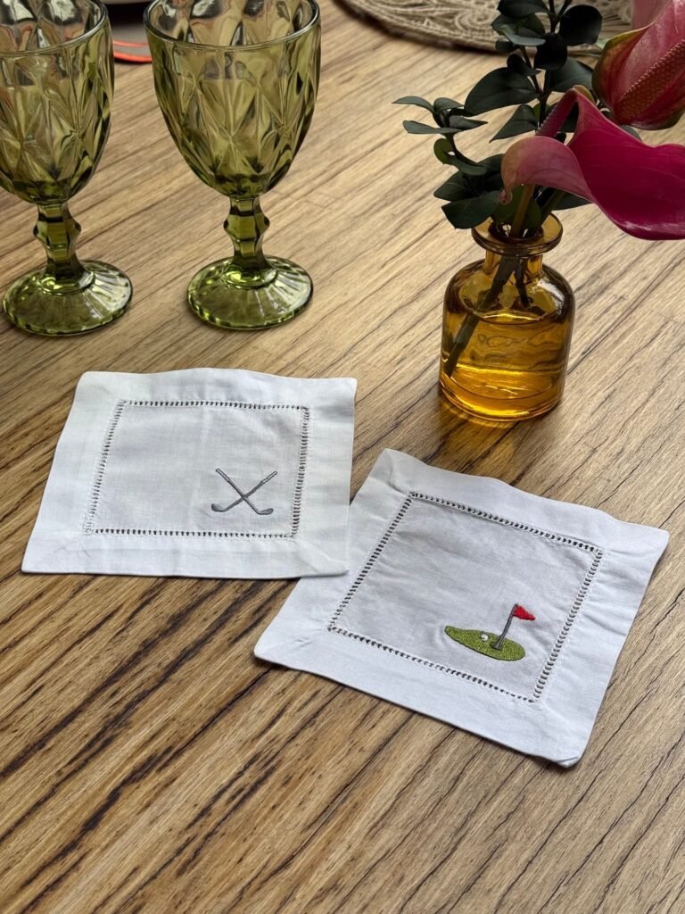 Posavasos blanco Golf (set x 6)