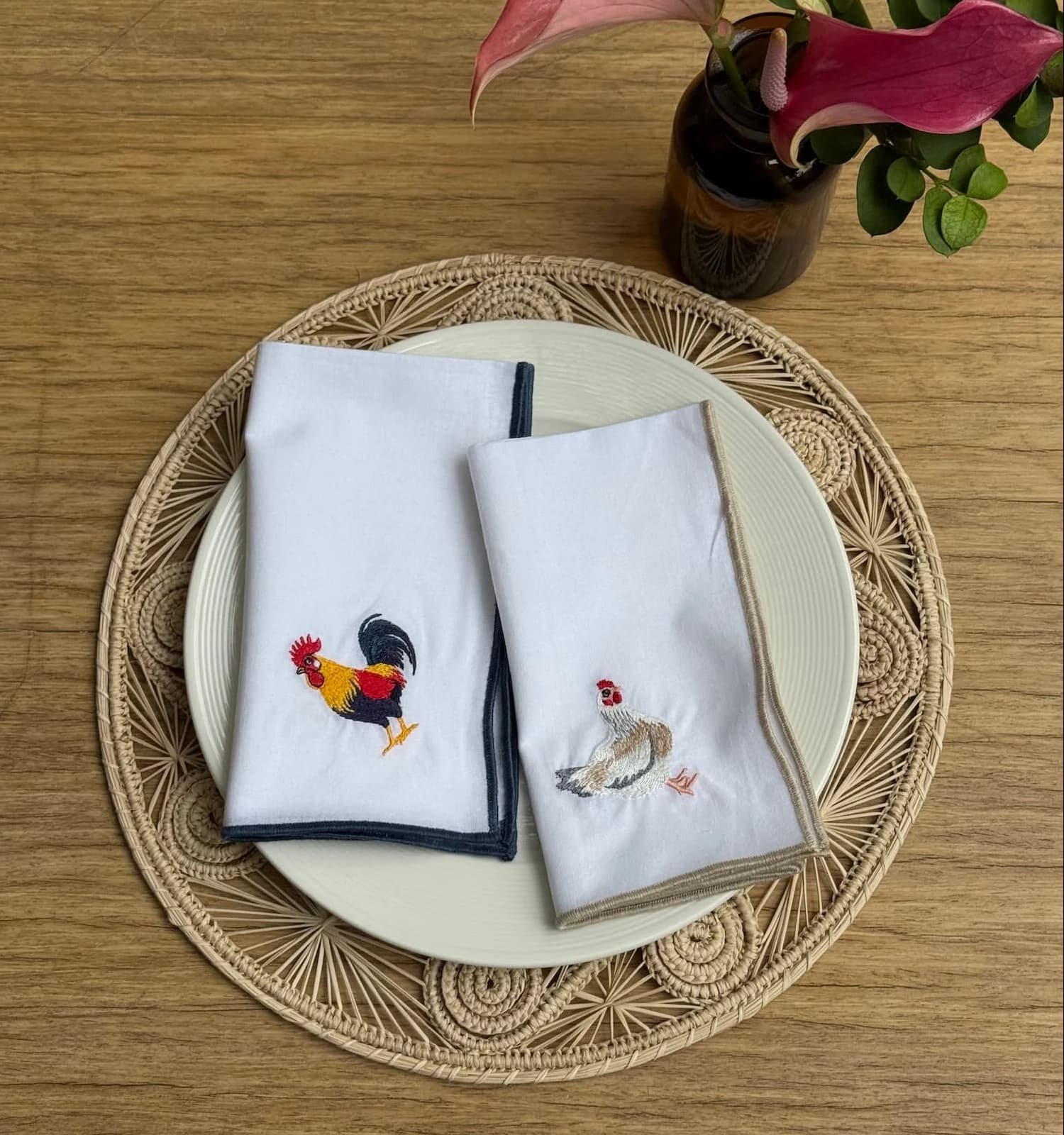 Servilletas bordadas